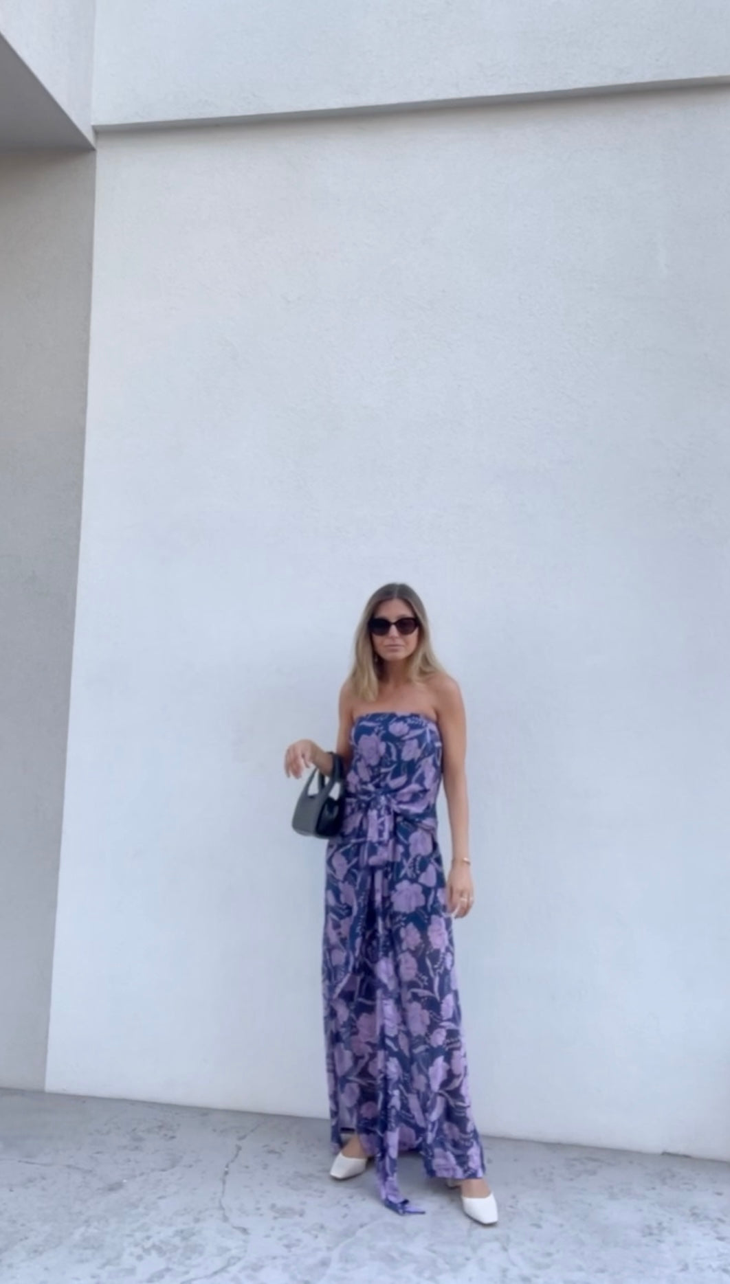 Vestido Sicilia Flores Lila - Macodesign