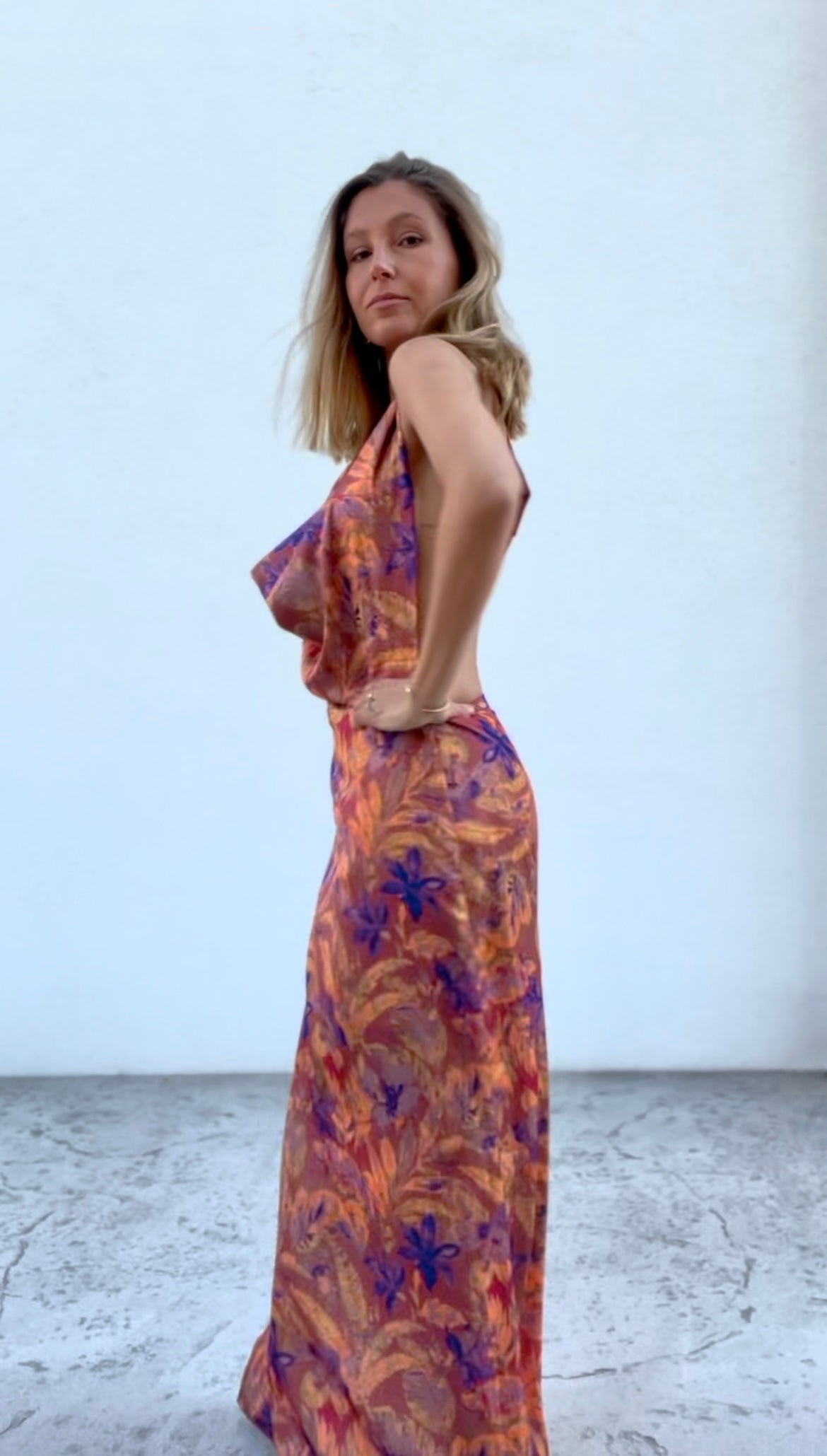 Vestido Serdegna Print Lila - Macodesign