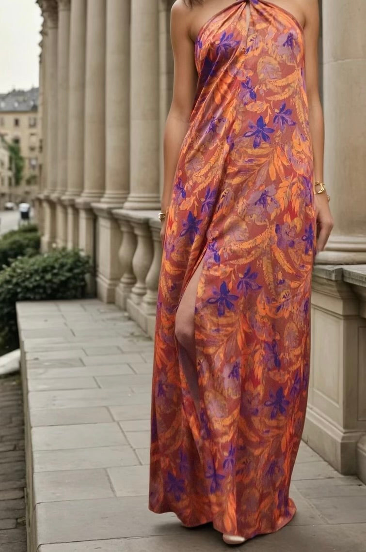 Vestido Siena Print Lila - Macodesign