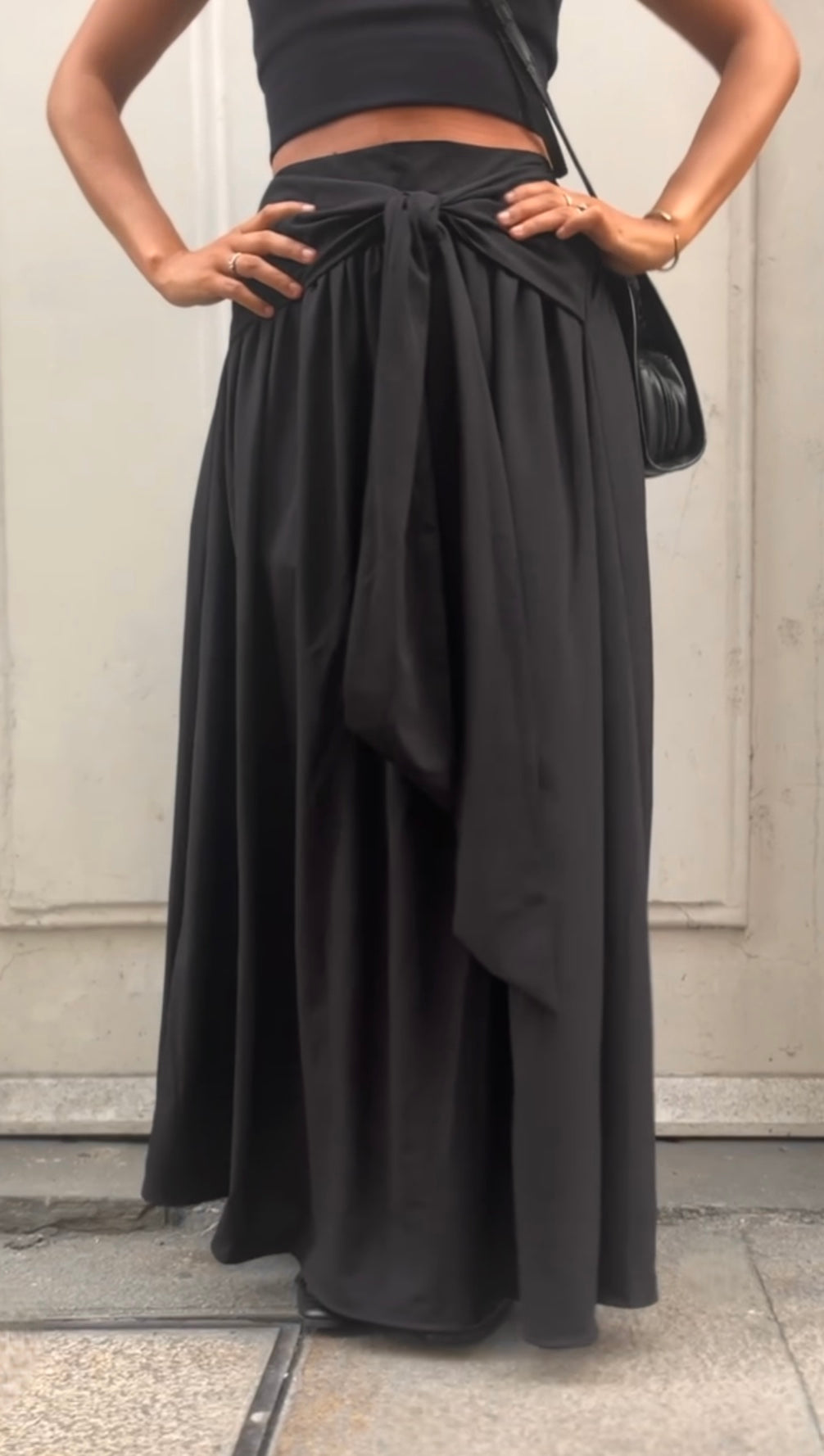 Falda Verona Larga Negra - Macodesign