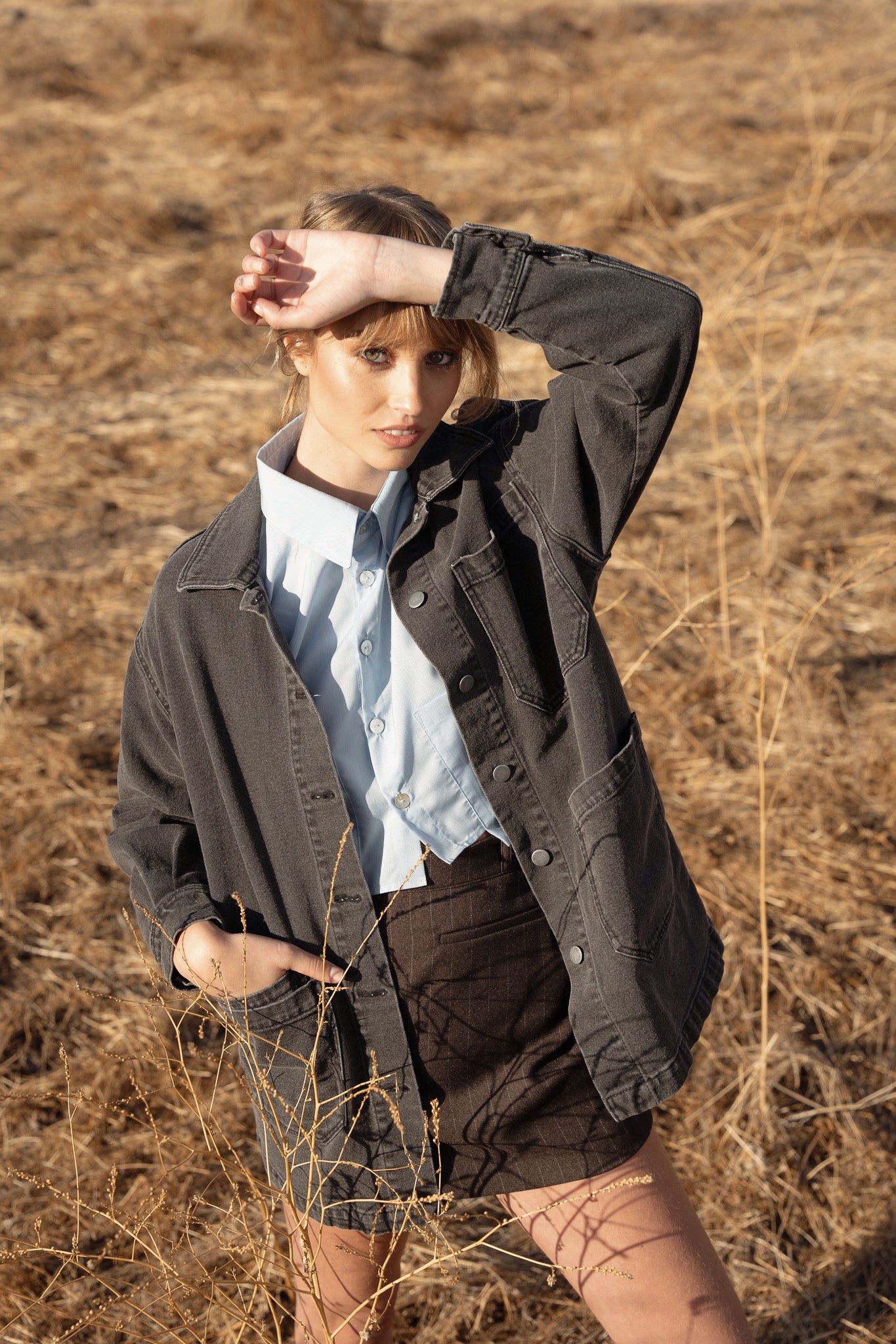 Chaqueta Grey Denim - Macodesign