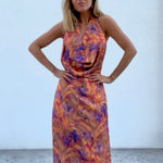 Vestido Serdegna Print Lila - Macodesign