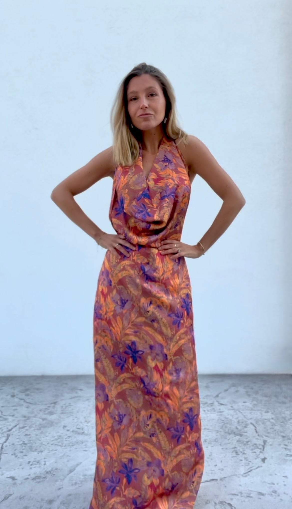 Vestido Serdegna Print Lila - Macodesign