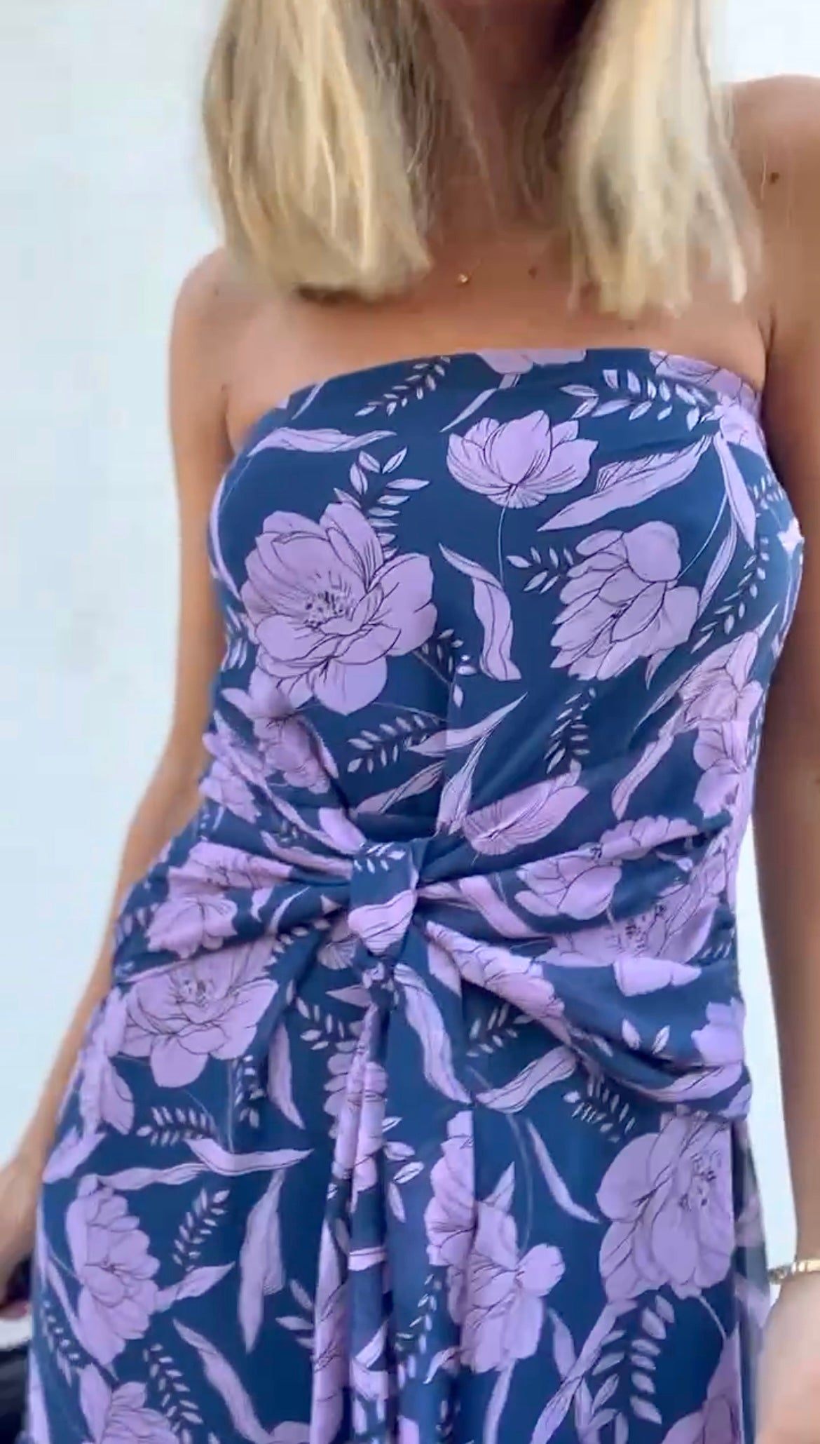 Vestido Sicilia Flores Lila - Macodesign