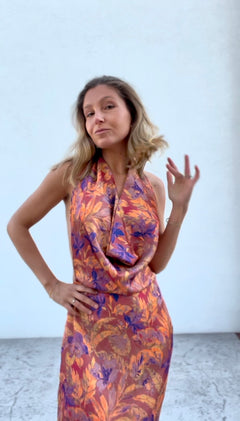 Vestido Serdegna Print Lila - Macodesign