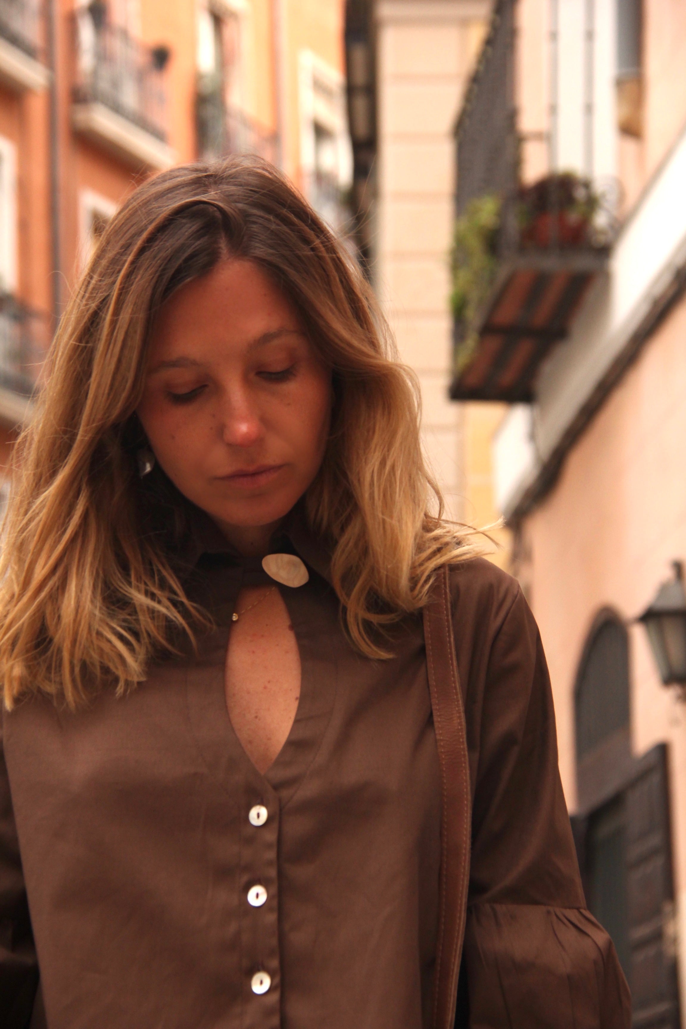 Blusa Módena Café - Macodesign