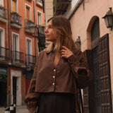 Blusa Módena Café - Macodesign