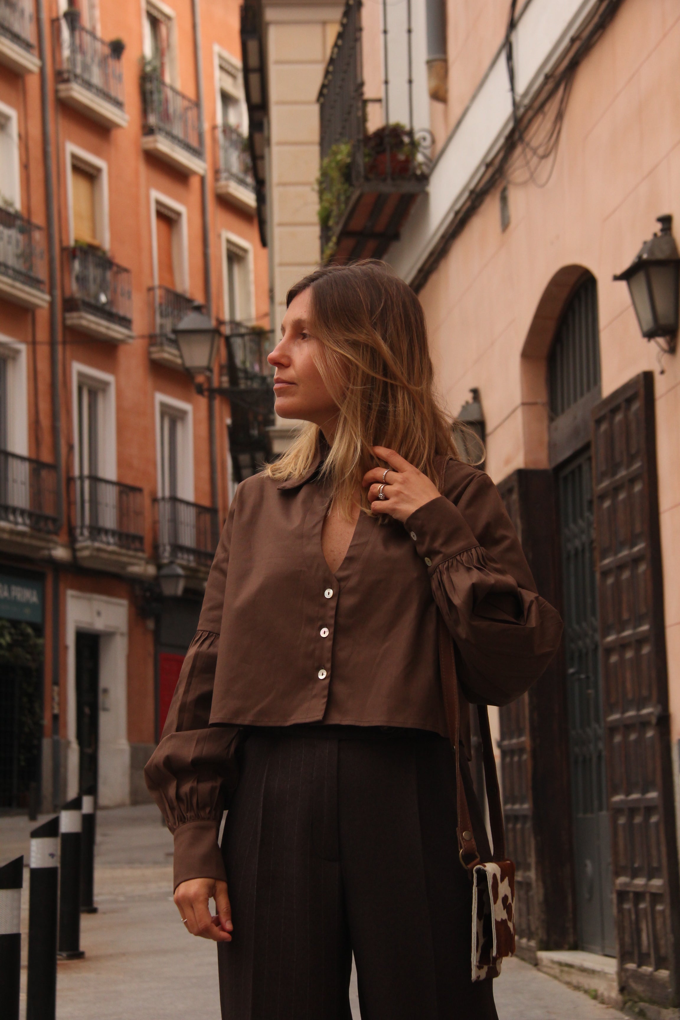 Blusa Módena Café - Macodesign