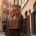 Blusa Módena Café - Macodesign