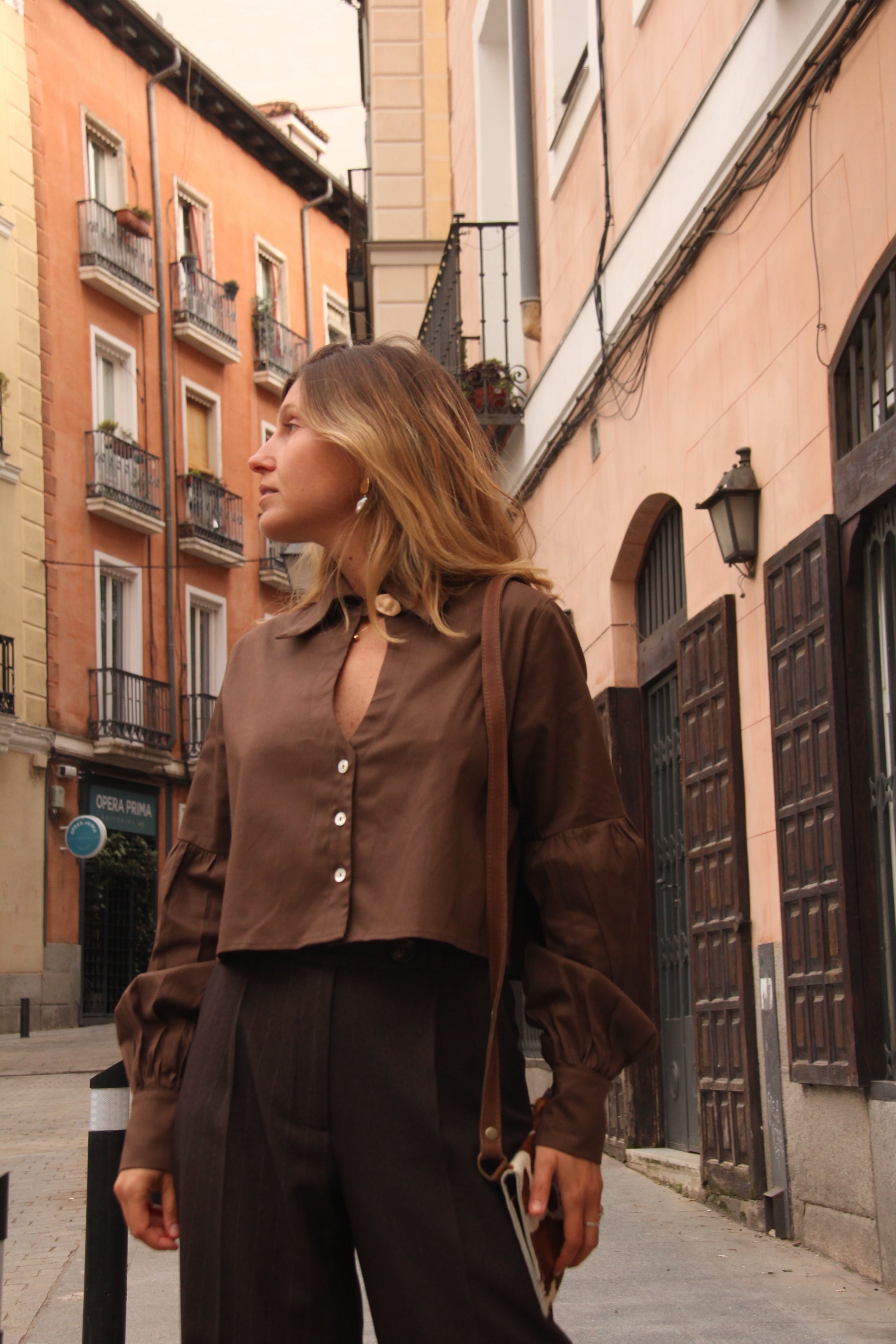 Blusa Módena Café - Macodesign