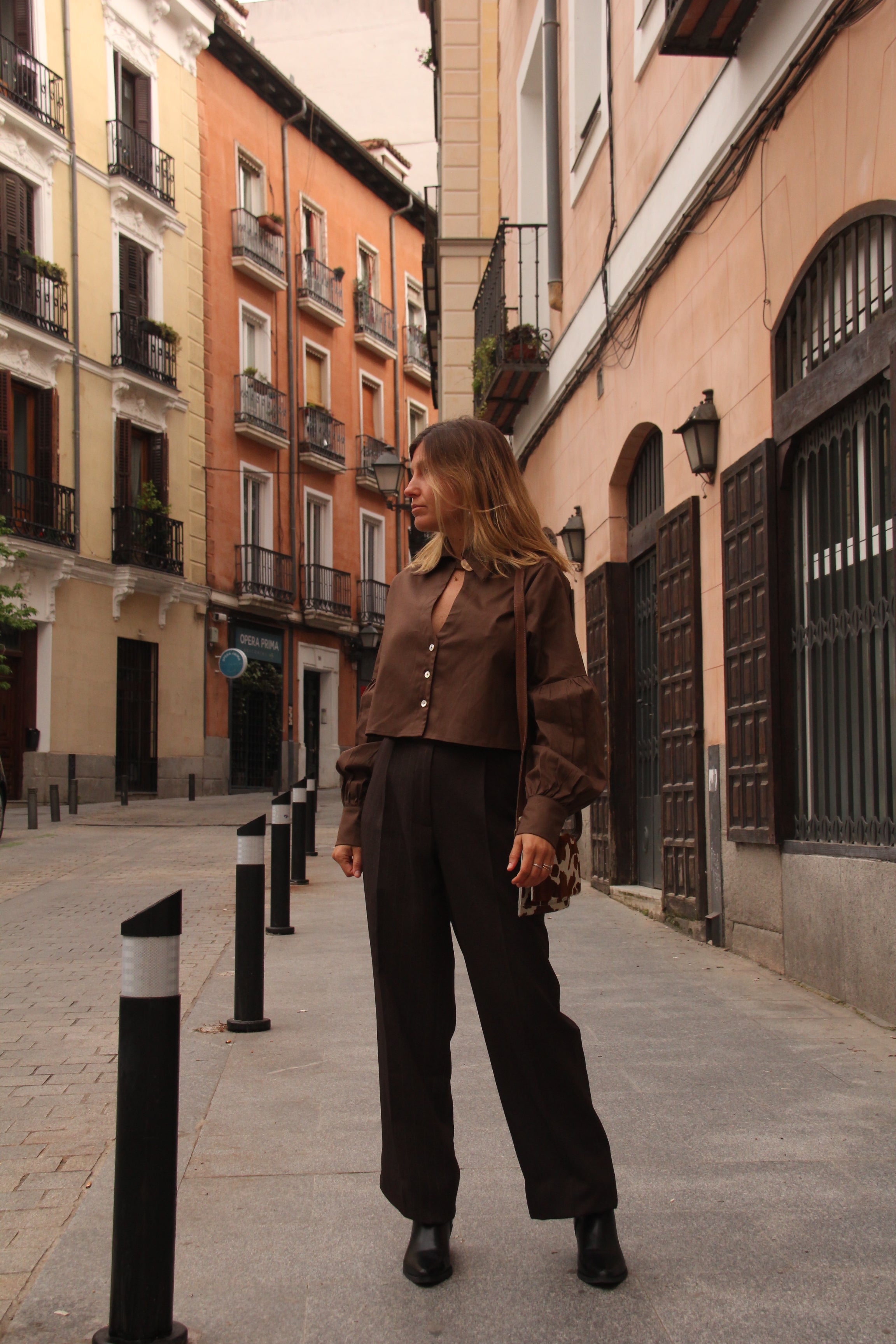 Blusa Módena Café - Macodesign