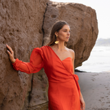 Vestido Adella Naranjo - Macodesign