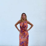 Vestido Serdegna Print Lila - Macodesign