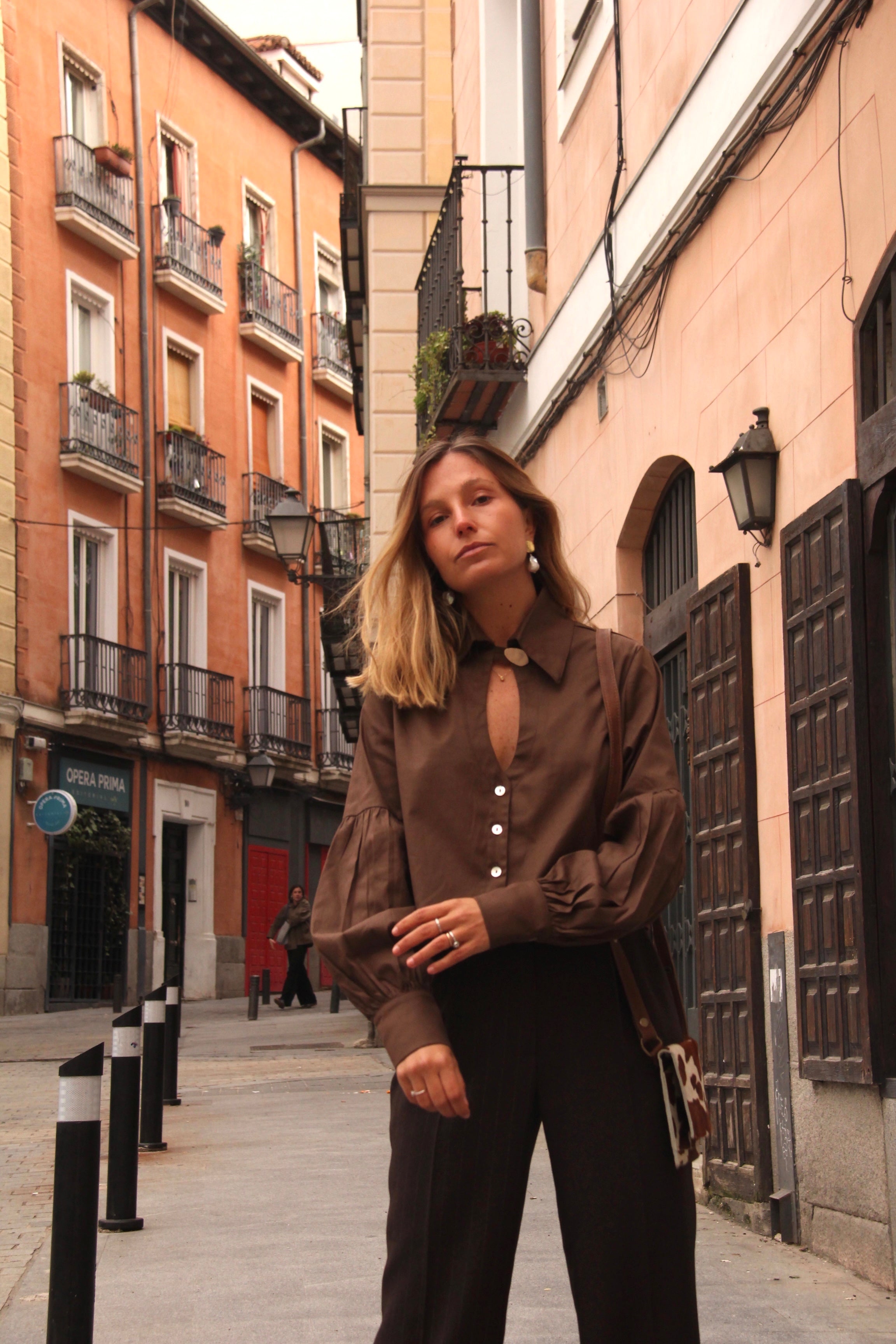 Blusa Módena Café - Macodesign