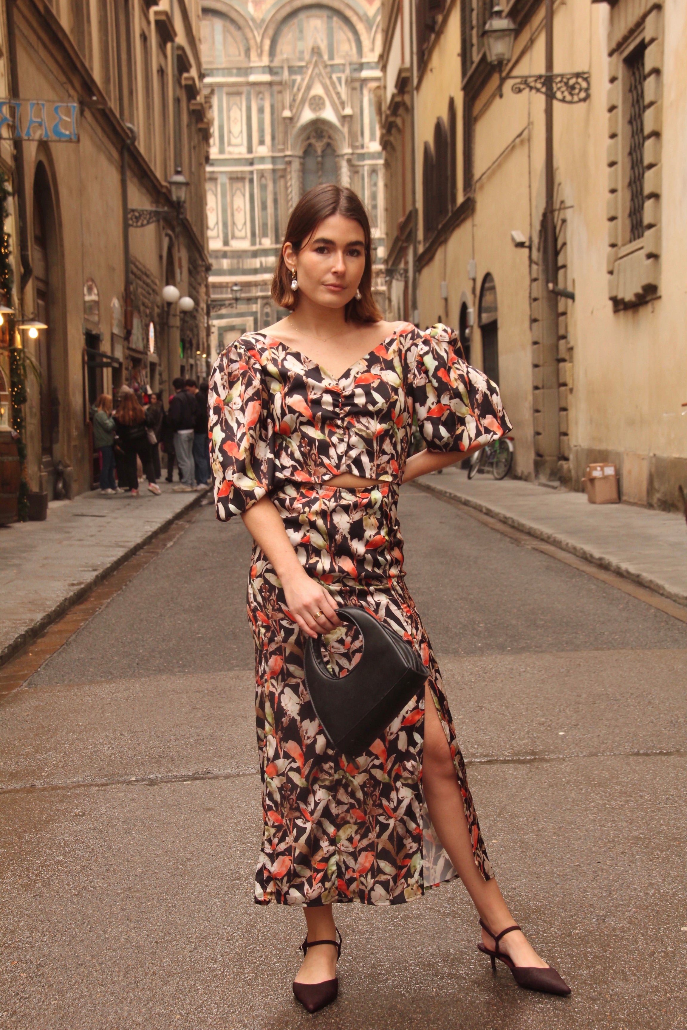 Vestido Turín Print Café - Macodesign