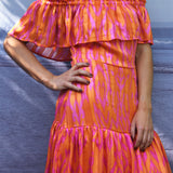 Vestido Madeira Laranja