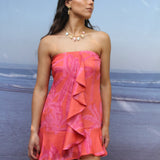 Vestido Aveiro Fucsia Corto