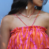 Vestido Madeira Laranja