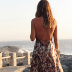 Vestido Kaia Café Manchas - Macodesign