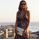 Vestido Kaia Café Manchas - Macodesign