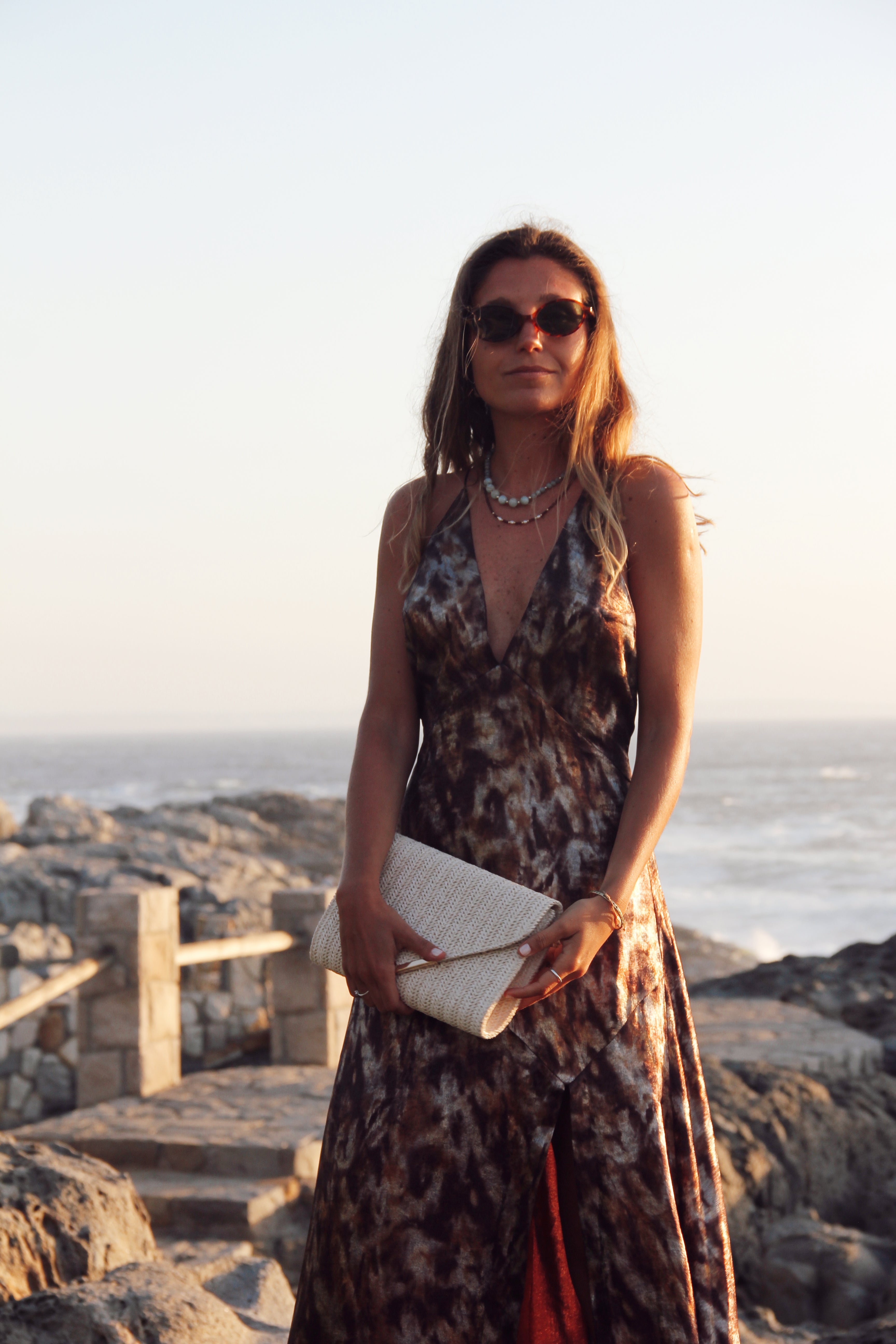 Vestido Kaia Café Manchas - Macodesign