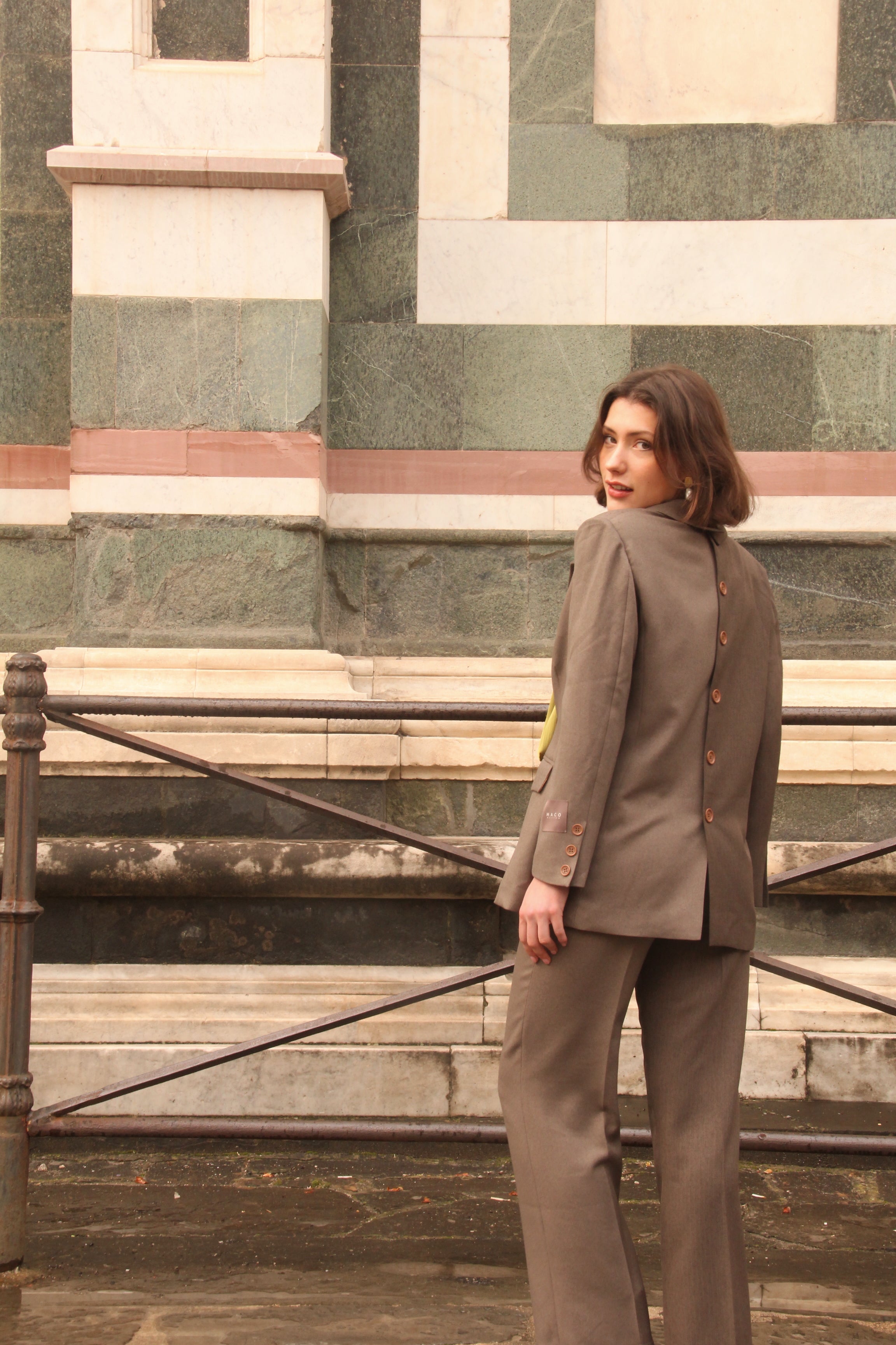 Blazer Bolonia Oliva - Macodesign
