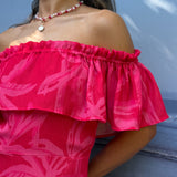 Vestido Madeira Rojo