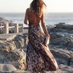 Vestido Kaia Café Manchas - Macodesign