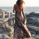 Vestido Kaia Café Manchas - Macodesign