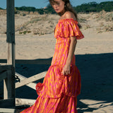 Vestido Madeira Laranja