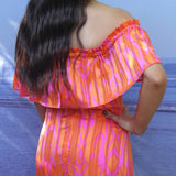Vestido Madeira Laranja