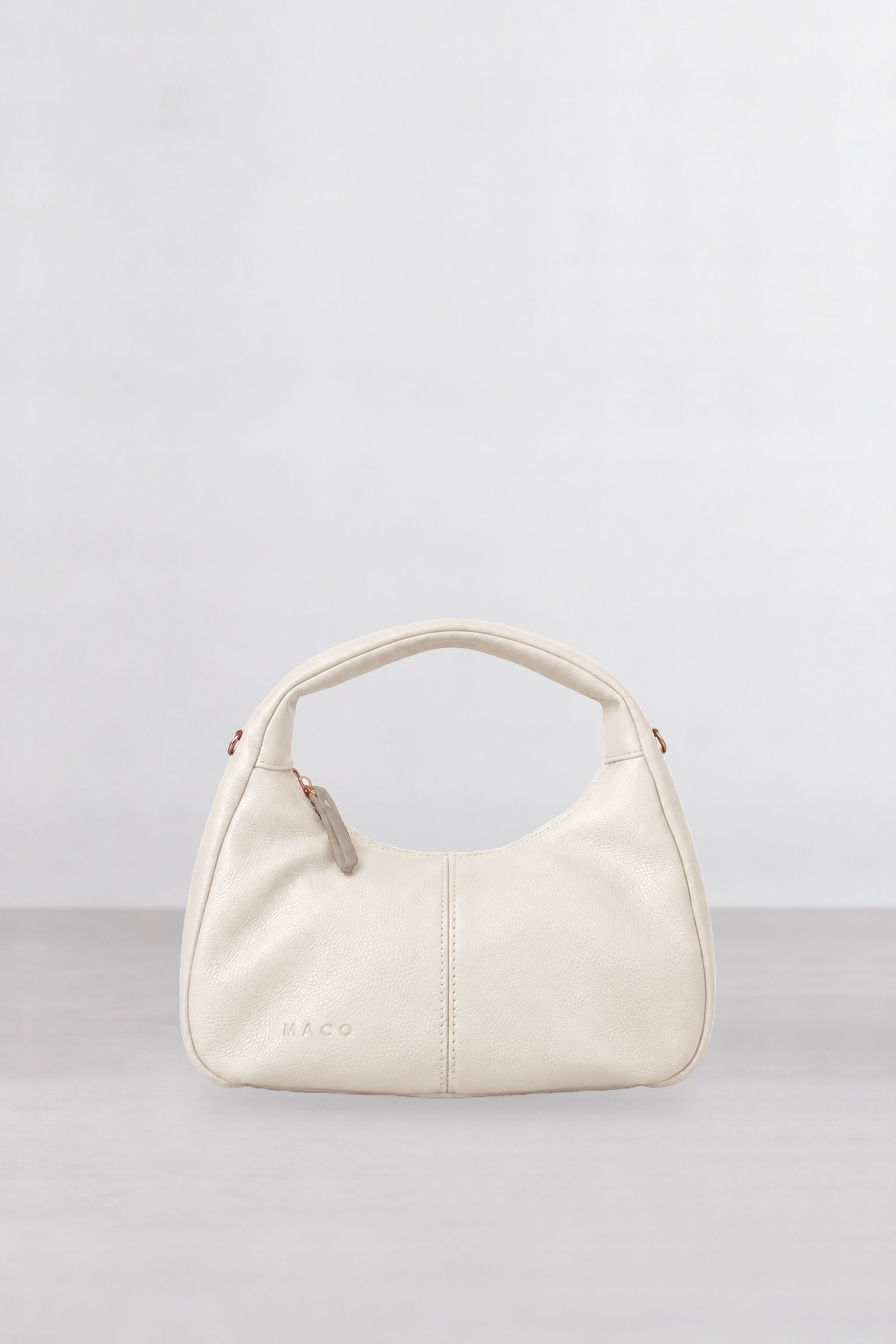 Cartera Cala Cream, vista de producto en estudio