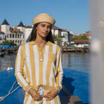 Chaleco Caparica Amarillo, look completo