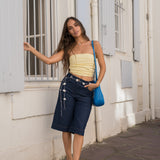 Top Amaia Amarillo, vista frontal
