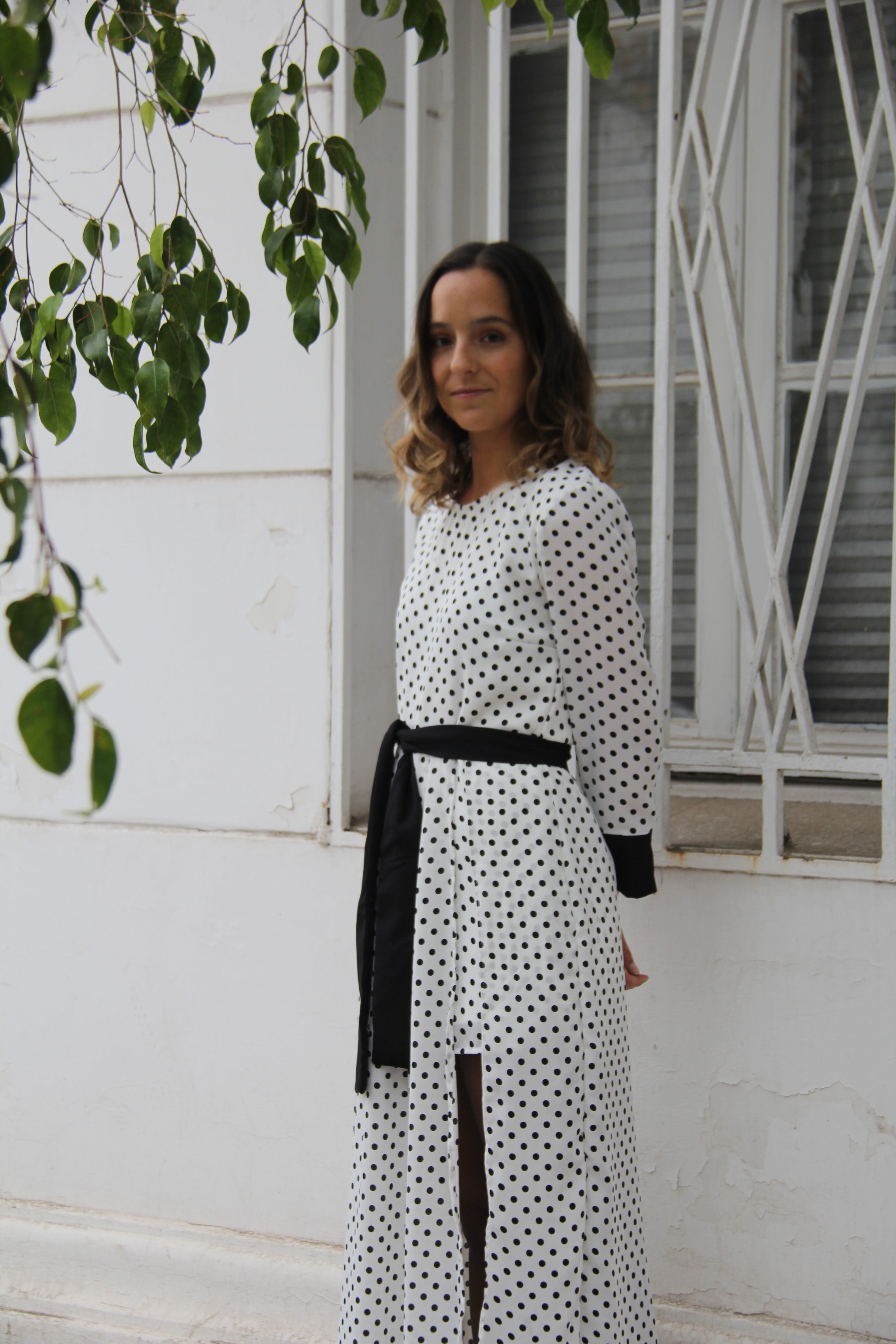 Vestido Azucena Puntos - macodesign