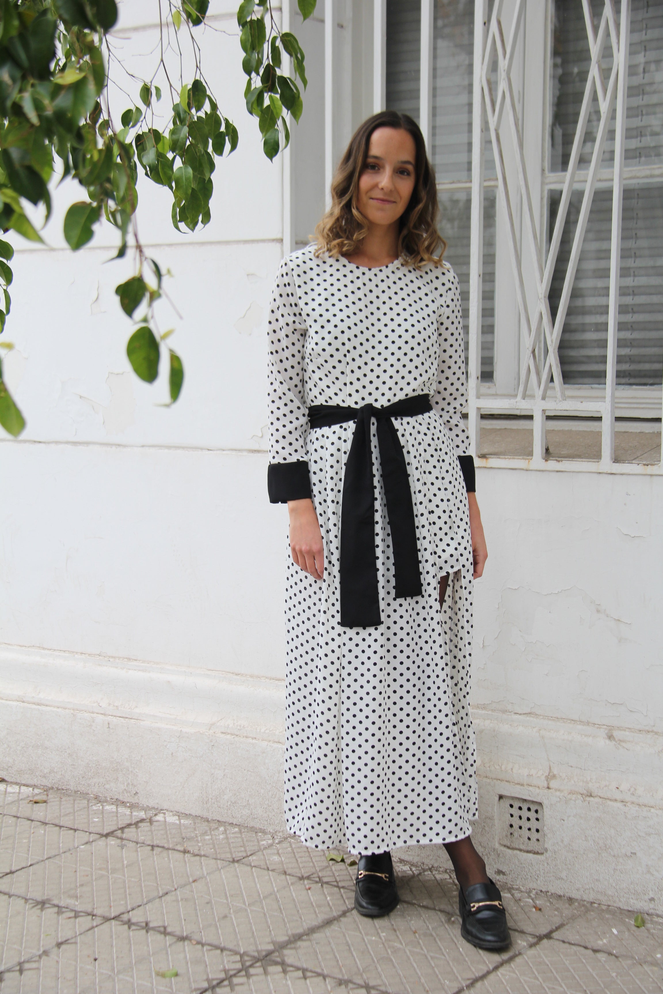 Vestido Azucena Puntos - macodesign