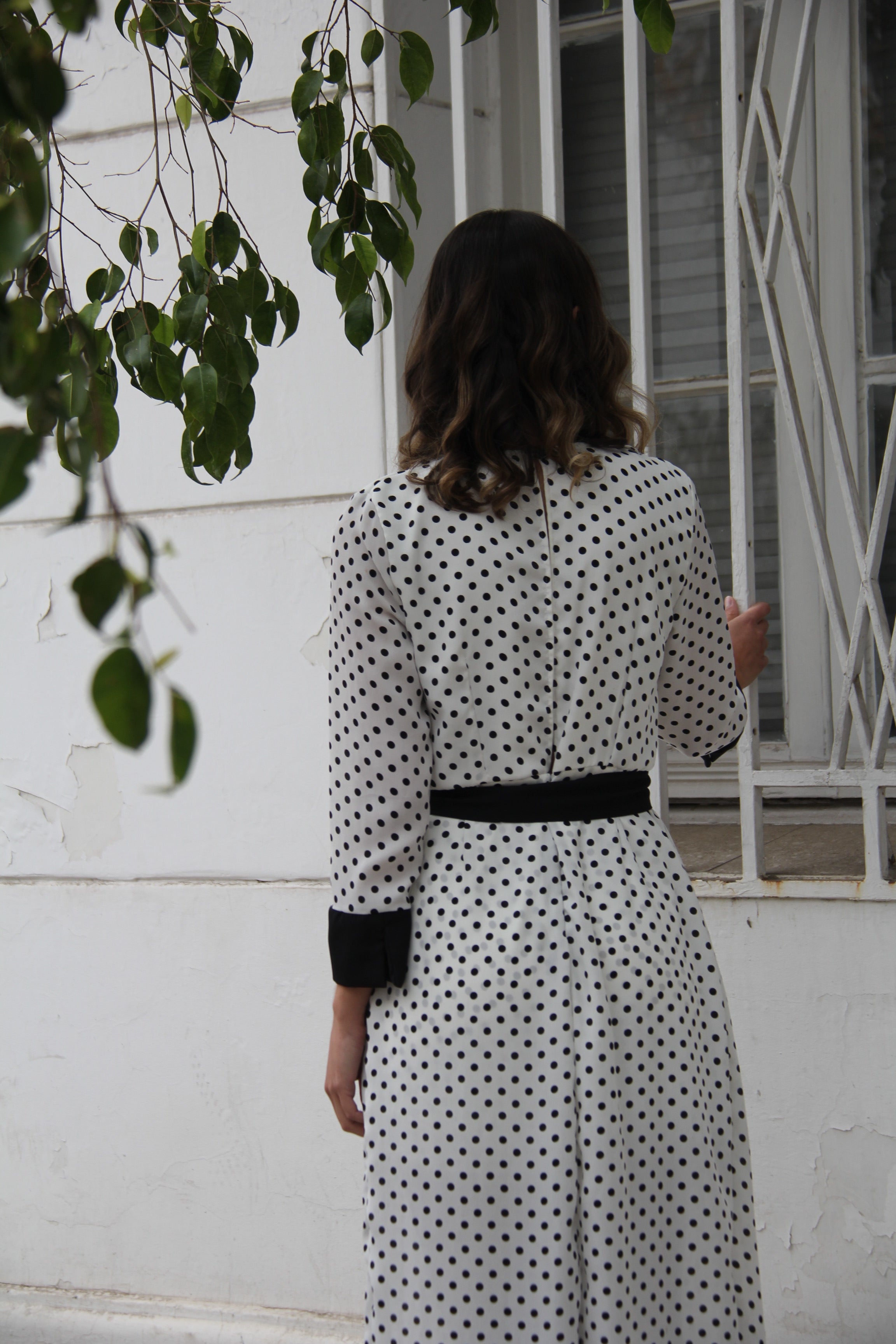 Vestido Azucena Puntos - macodesign