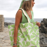 Bolso de Playa Green Flowers - Macodesign