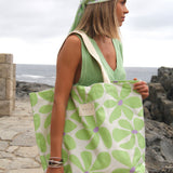 Bolso de Playa Green Flowers - Macodesign