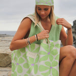 Bolso de Playa Green Flowers - Macodesign