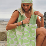 Bolso de Playa Green Flowers - Macodesign